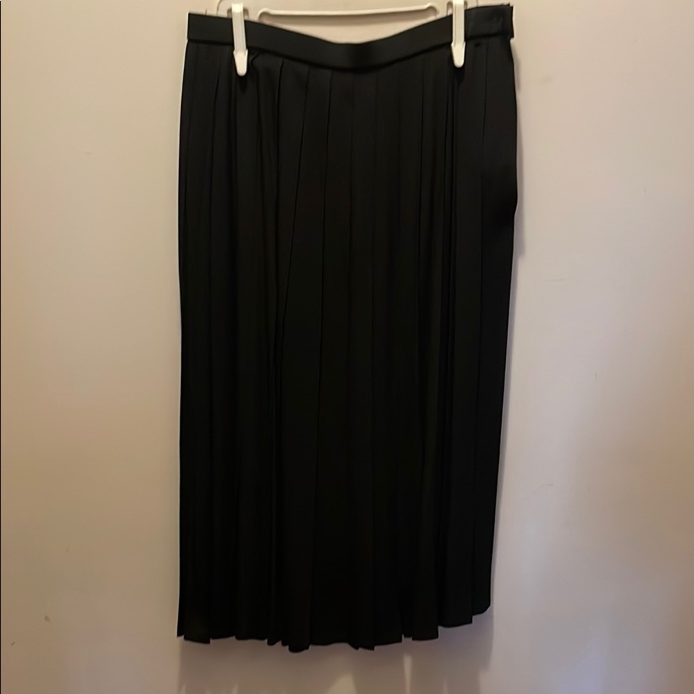 Elegant Black Pleated Skirt